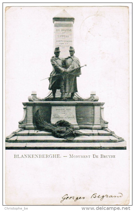 Blankenberge, Monument De Bruyne (pk24555) - Blankenberge