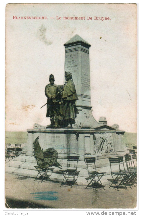 Blankenberge, Blankenberghe,  Monument De Bruyne (pk24556) - Blankenberge