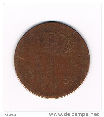 *** NEDERLAND  1 CENT  1863   WILLEM III - 1849-1890 : Willem III