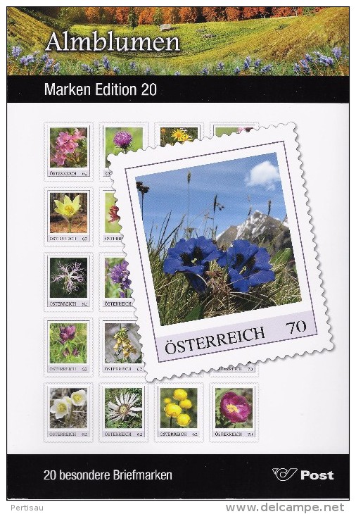 Map  Bloemen 20 Excl .zegels 2014 - Neufs