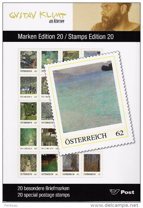 Map Kunst Gustav Klimt 20 Excl.zegels - Personalisierte Briefmarken