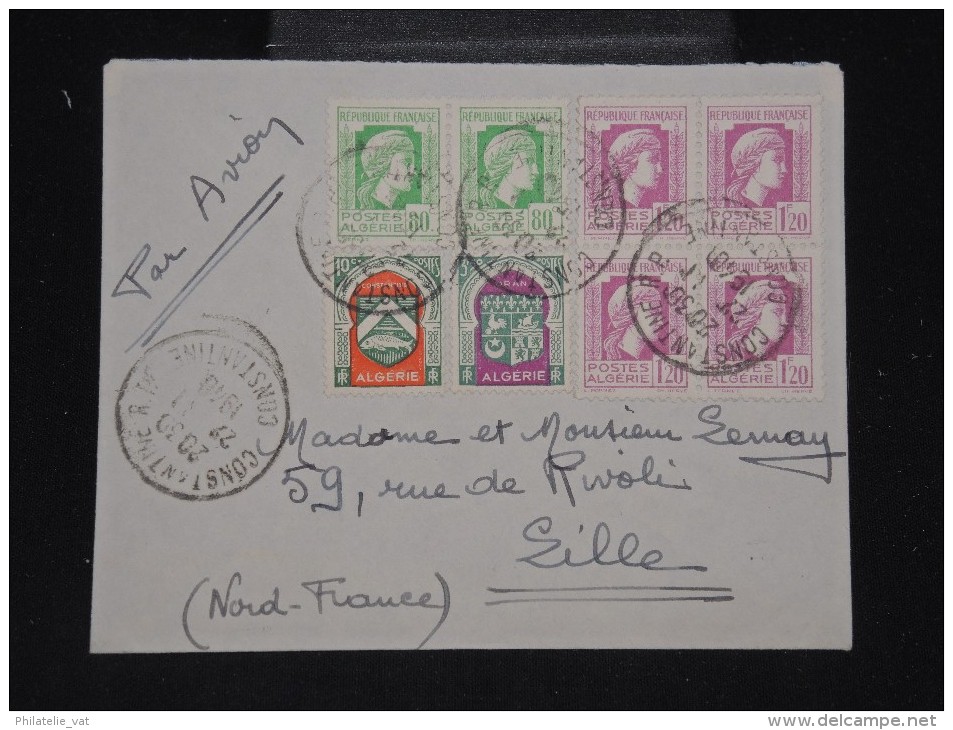 FRANCE - ALGERIE - Enveloppe De Constantine Pour Lille En 1940 - Aff. Plaisant - A Voir  - Lot P10359 - Lettres & Documents