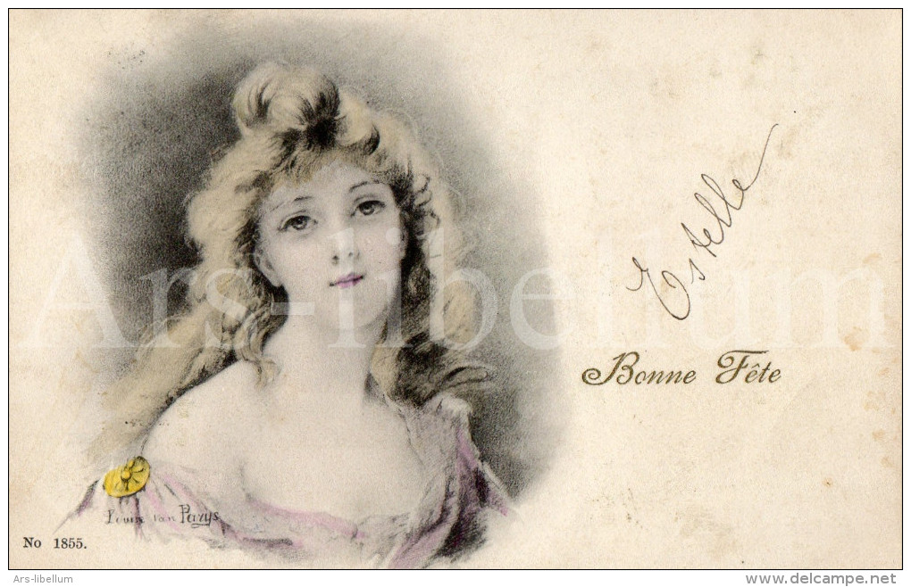 Postkaart / Femme / Vrouw / Lady / Woman / Louis Van Parijs / Van Parys / No 1855 - Avant 1900
