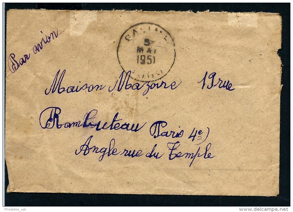 FRANCE - TOGO - Enveloppe ( Petit Format) Pour Paris En 1951 - Aff. Plaisant - A Voir  - Lot P10360 - Covers & Documents