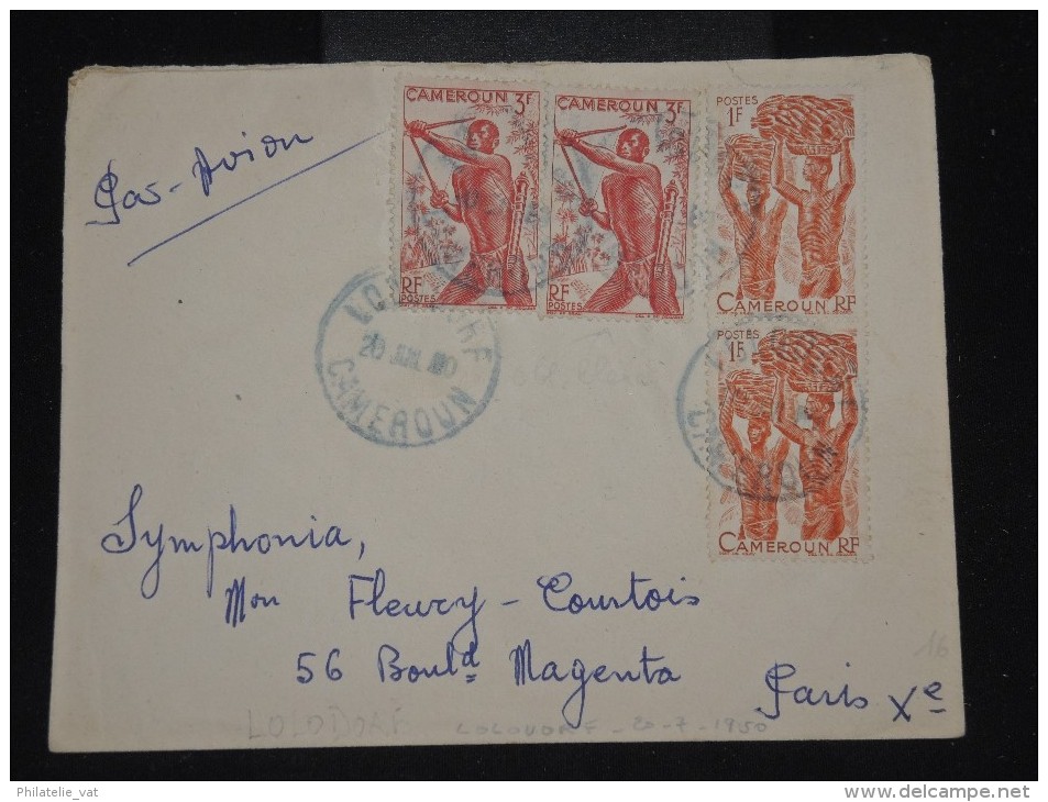 FRANCE - CAMEROUN - Enveloppe De Lolodorf Pour Paris En 1950 - Aff. Plaisant - A Voir  - Lot P10364 - Lettres & Documents