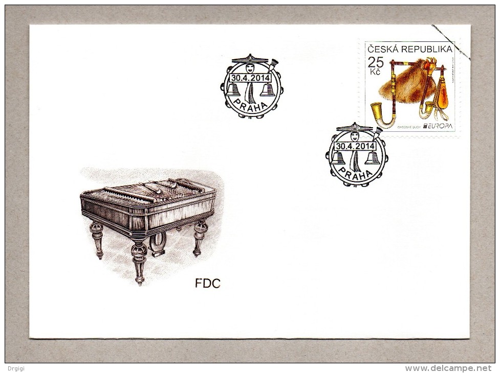 § CZECH REPUBLIC, REPUBBLICA CECA, FDC 2014, CORNAMUSE DI CHODSKA - FDC