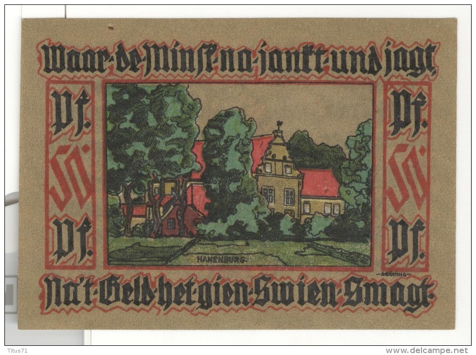 Notgeld 50 Pfennig Leer In Ostfriesland  - Allemagne / Germany 1921 - [11] Emisiones Locales