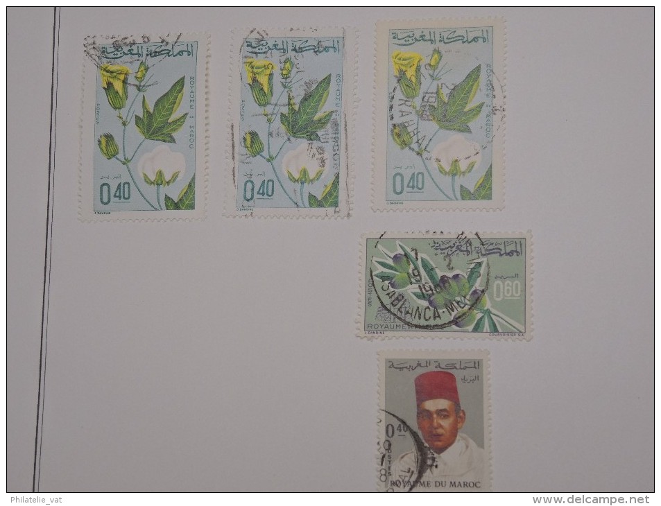 FRANCE - MAROC - Collection sur feuilles oblitérées - A voir absolument - Trés propre - Lot n° 9666