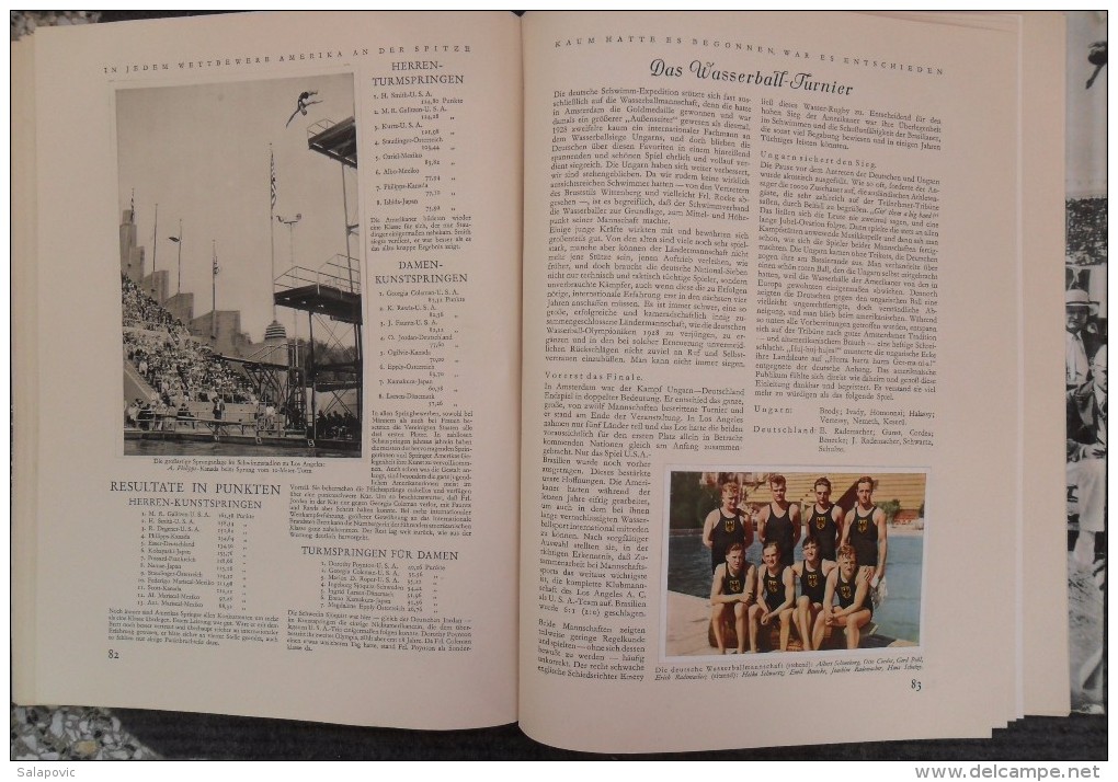 Album "Olympia 1932 Die Olympische Spiele in Los Angeles" volledig uitgave cigaretten Bilderdienst Bahrenfeld