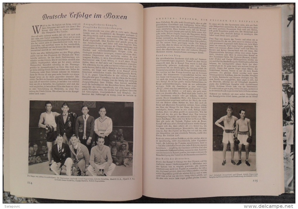 Album "Olympia 1932 Die Olympische Spiele in Los Angeles" volledig uitgave cigaretten Bilderdienst Bahrenfeld