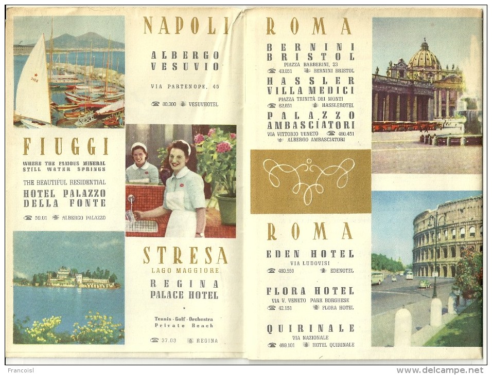 Roads Of Italy-Les Grandes Routes Italiennes. Italhotels. - Cartes Routières