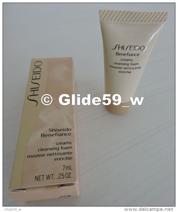 Echantillon Tube - Mousse Nettoyante Enrichie - Shiseido - Benefiance - 7 Ml - .25 Oz - Produits De Beauté