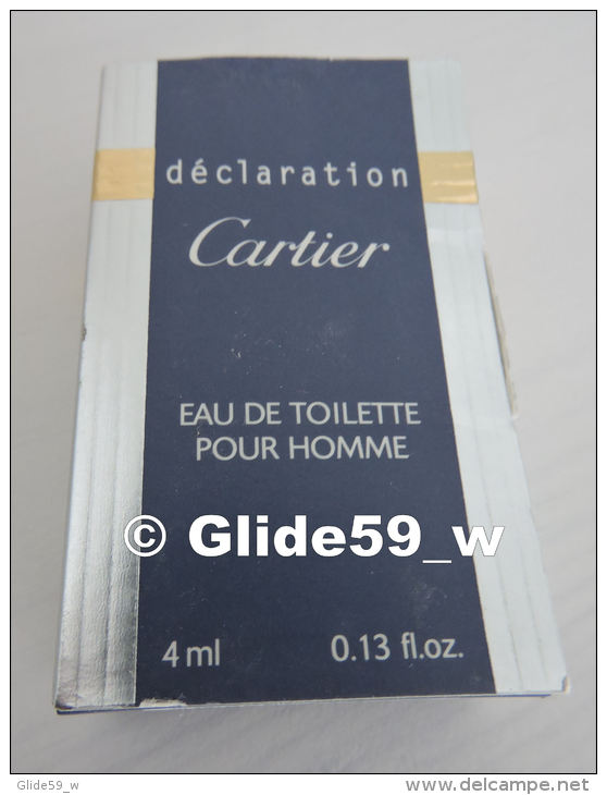 Miniature - Eau De Toilette Homme - Cartier - Déclaration - 4 Ml - 0.13 Fl. Oz - Miniaturen Flesjes Heer (met Doos)