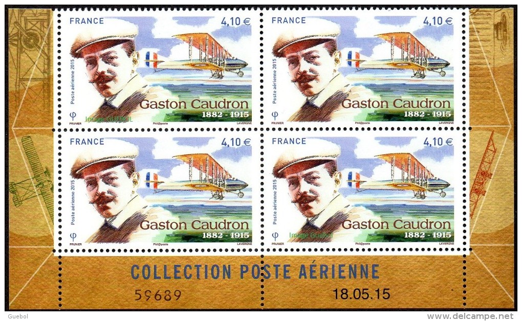 France Coin Daté - N°  79 A ** Poste Aérienne  - Gaston Caudron Au 18.05.2015 - Poste Aérienne