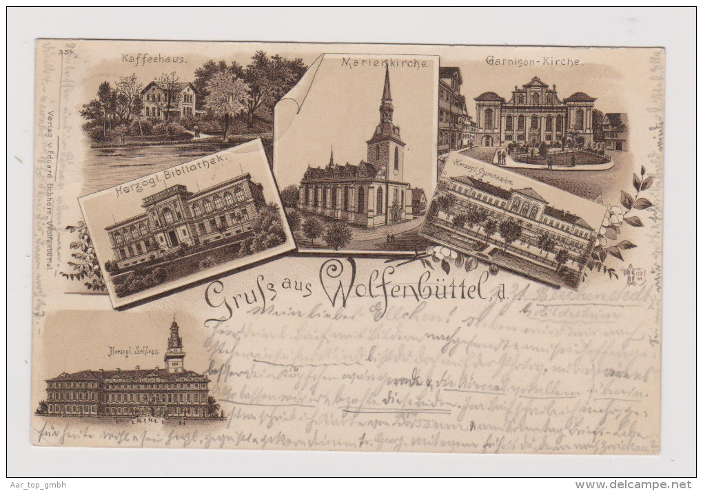 AK DE NS Wolfenbüttel 1897-10-05 Litho E.Eichhorn #354 - Wolfenbuettel