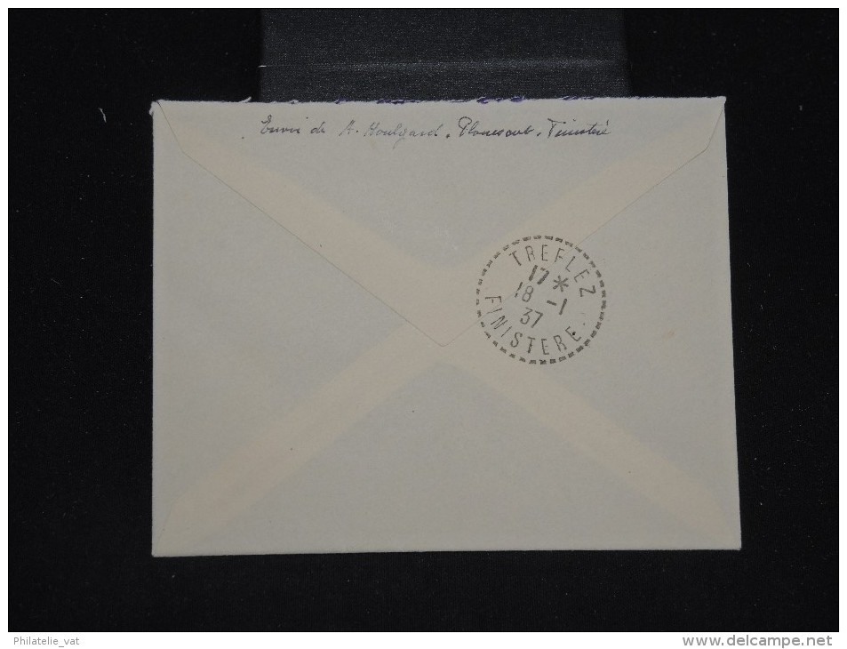 FRANCE - Enveloppe En Recommandée De Plouescant Pour Treflez En 1937 - Aff Sympathique - Lot P10413 - 1921-1960: Modern Tijdperk