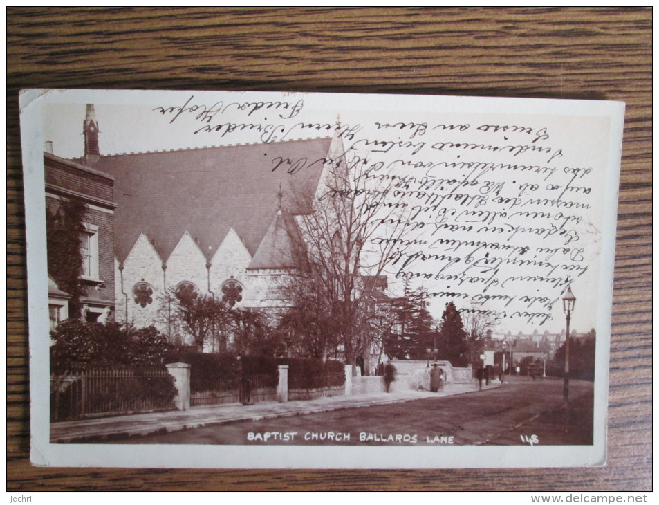 BAPTIST CHURCH BALLARDS LANE CARTE PHOTO - Other & Unclassified