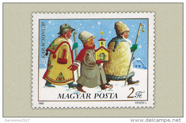 HUNGARY 1985 CULTURE Celebration CHRISTMAS - Fine Set MNH - Unused Stamps