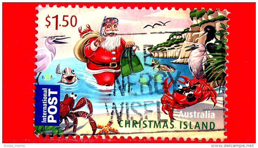 Christmas Island - AUSTRALIA - Usato - 2011 - Natale - Christmas - Babbo Natale - Santa Claus  - $ 1.50 - Christmas Island