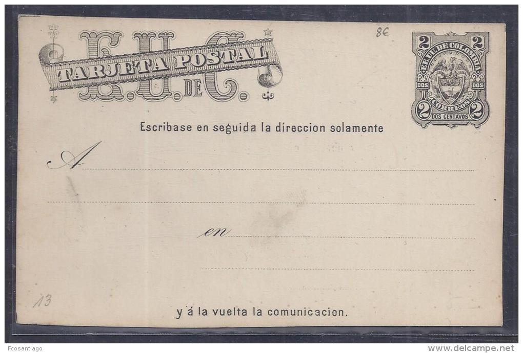 COLOMBIA  . TARJETA POSTAL. PRECIO&euro;8 - Colombia