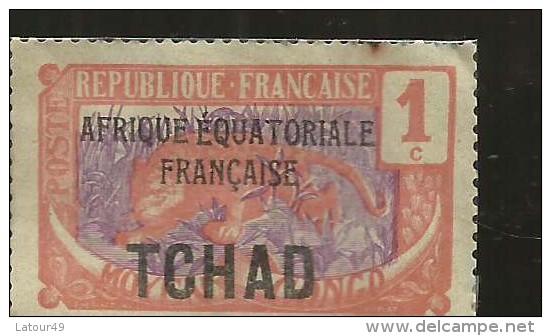 TIMBRE Neuf  Rf  Afrique Equatoriale Francaise  Tchad 1 C - Nuovi