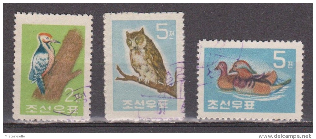 COREA. FAUNA. 3 SELLOS USADOS - USED. - Korea (...-1945)