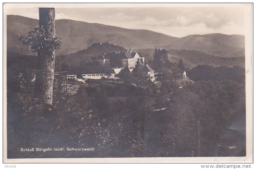 AK Schloss Bürgeln - Stempel Badenweiler - 1929 (18729) - Lörrach