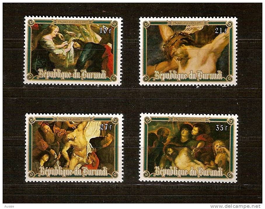 Burundi 1977 OCBn° 727-30 *** MNH Cote 12,00 Euro Pasen Pacques Easter - Neufs