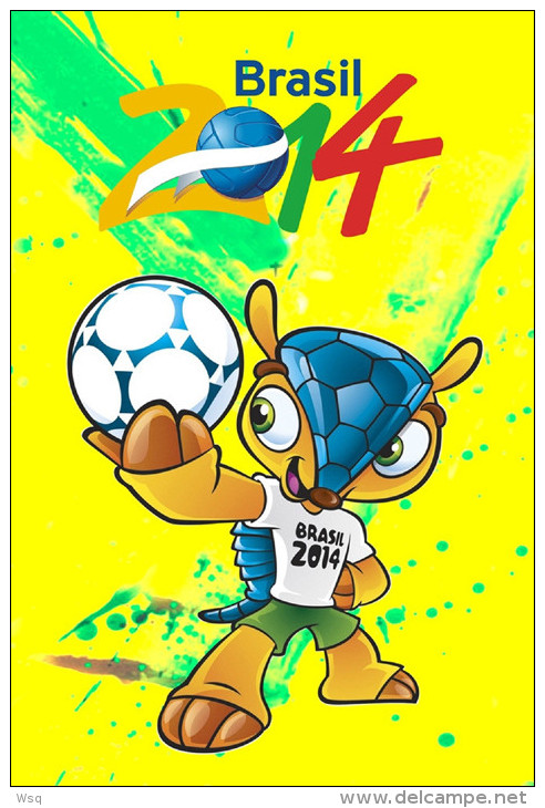 (N70-108 ) 2014 Brazil FIFA World Cup, Football Soccer , Prestamped Card, Postal Stationery - 2014 – Brasile