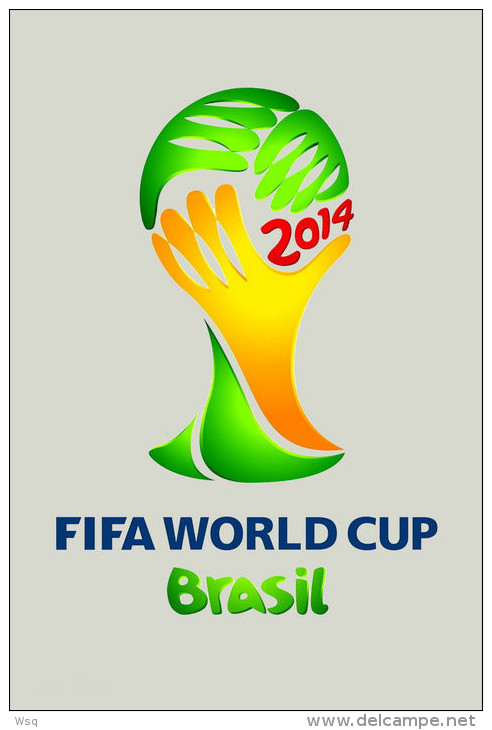 (N70-088 ) 2014 Brazil FIFA World Cup, Football Soccer , Prestamped Card, Postal Stationery - 2014 – Brazil
