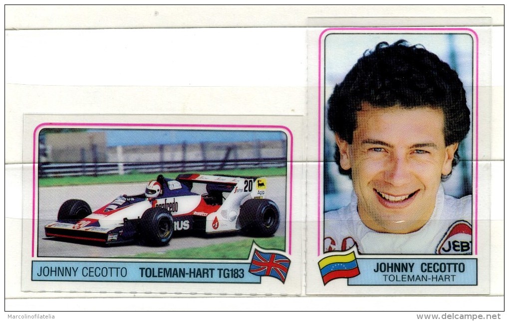 Figurines - Su Plastica  Di  JOHNNY  CECOTTO  Su  TOLEMAN - HART TG183. - Personalità Sportive