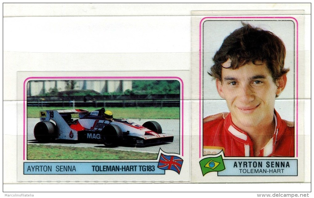 Figurines - Su Plastica  Di  AYRTON  SENNA  Su  TOLEMAN - HART TG183. - Personalità Sportive