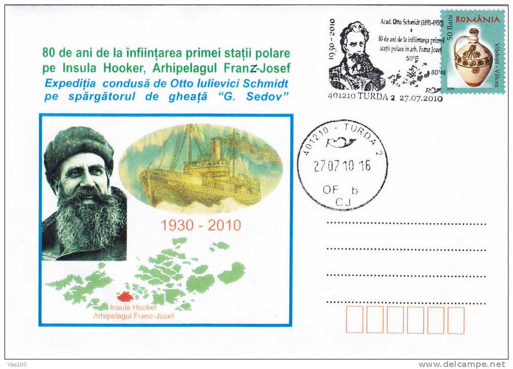 Exploration Des Régions Polaires:1930 TIHAIA Polar Station, The Expedition To Ice Splitting "G. Sedov" Cover Commemorati - Lettres & Documents