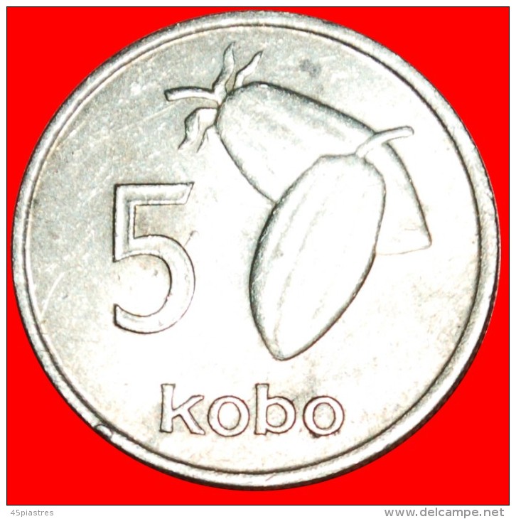 * COCOA: NIGERIA ★ 5 KOBO 1973!  LOW START&#9733; NO RESERVE! - Nigeria