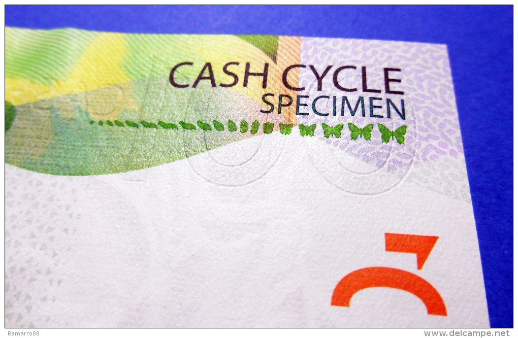 KBA Giori / KBA-NotaSys 001 Cash Cycle Specimen Test Note Switzerland 2010 Unc