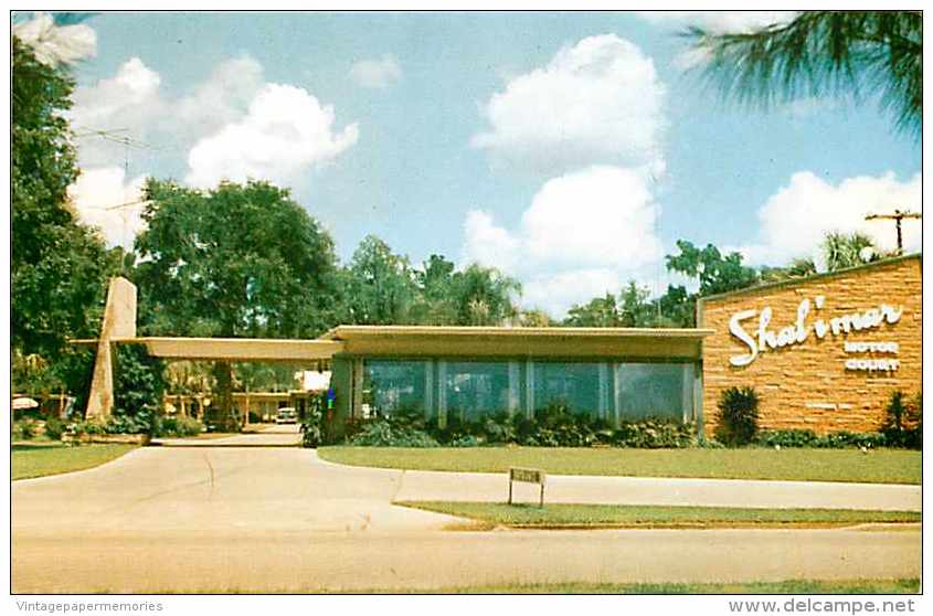 244413-Florida, Silver Springs, Shalimar Motor Court, Highway 40, Robinsons - Silver Springs