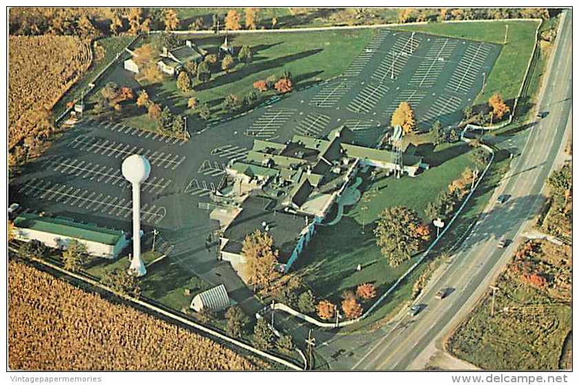 244431-Illinois, Joliet, White Fence Farm, Aerial View - Joliet