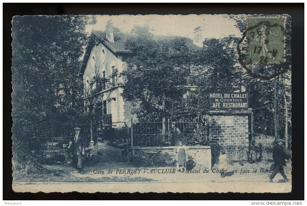 Gare De Perray Vaucluse Hotel Du Chalet En Face De La Gare  (voir 2 Scans) - Autres & Non Classés