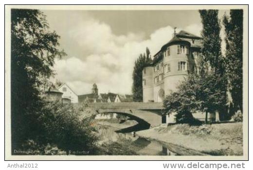 Rarität Donauwörth Wohnhaus Brücke Redertor 28.8.1933 - Donauwoerth