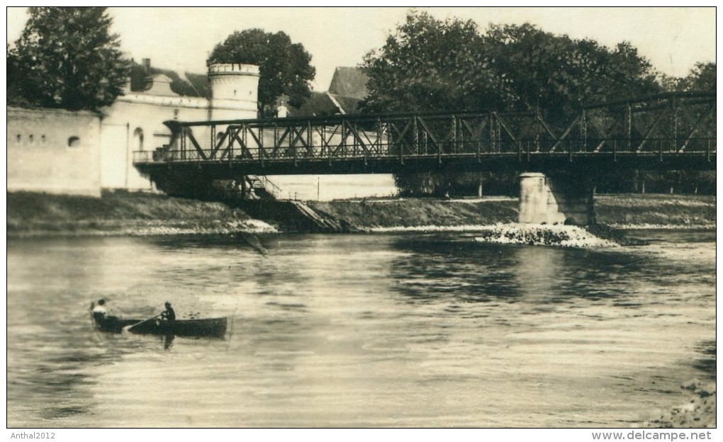 Rarität Ingolstadt Stahlbrücke über Donau Mit Schiff 10.2.1930 - Ingolstadt