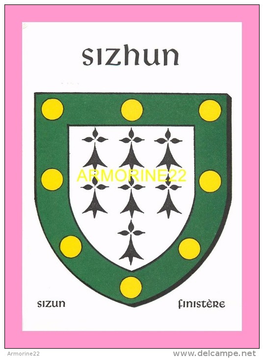 CPM  SIZUN  écusson - Sizun