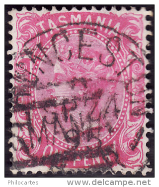 TASMANIE   1878  -   YT  35   - Filig  TAS - Impression De Londres - Used Stamps