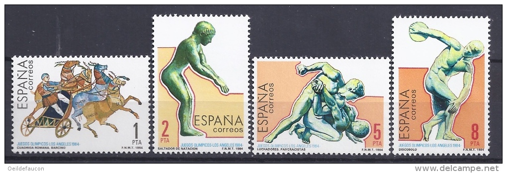 ESPAGNE - Yvert - 2383/86** - Cote 1 € - Ete 1984: Los Angeles