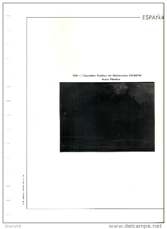 1990-HOJAS ÁLBUM EDIFIL (2) PRUEBAS OFICIALES AÑO 1990 ED. 20 Y 21 -MONTADAS EN FILOESTUCHES NEGROS ( SIN PRUEBAS ) VER - Ensayos & Reimpresiones