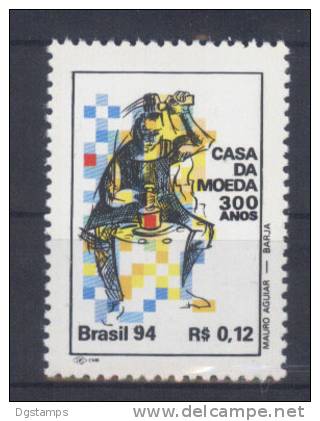 Brasil 1994 YT2188 ** 300 Años De La Casa De Moneda. Acuñacion Manual - Neufs