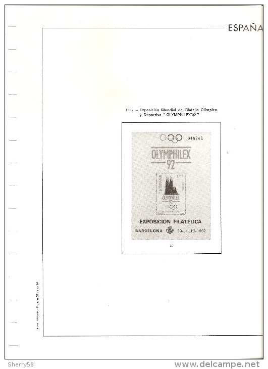 1992-HOJAS ÁLBUM EDIFIL (3) PRUEBAS OFICIALES AÑO 1992 ED. 25, 26 Y 27 - VER FOTOS PARCIALES - Ensayos & Reimpresiones