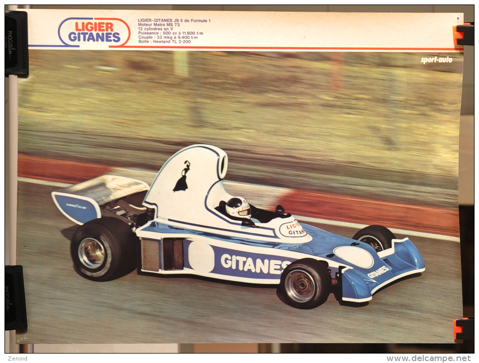 Affiche LIGIER GITANES - Formule 1 - Automobile - F1