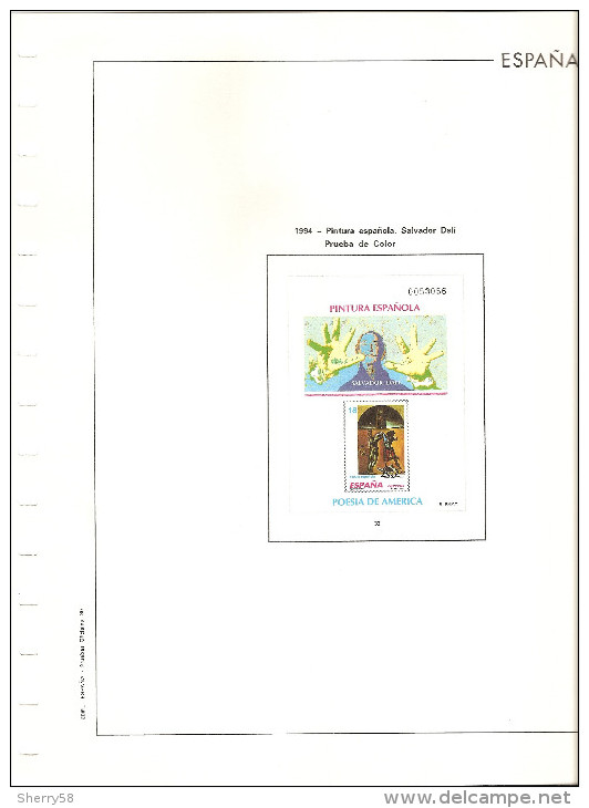 1994-HOJAS ÁLBUM EDIFIL (3) PRUEBAS OFICIALES AÑO 1994 ED. 31,32 Y 33 -SIN PRUEBAS- VER FOTOS PARCIALES - Proofs & Reprints