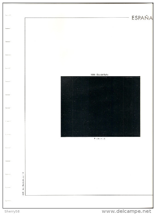 1996-HOJA ÁLBUM ANFIL PRUEBA OFICIAL ED. 57 -MONTADA EN FILOESTUCHE NEGRO- VER FOTO PARCIAL - Essais & Réimpressions