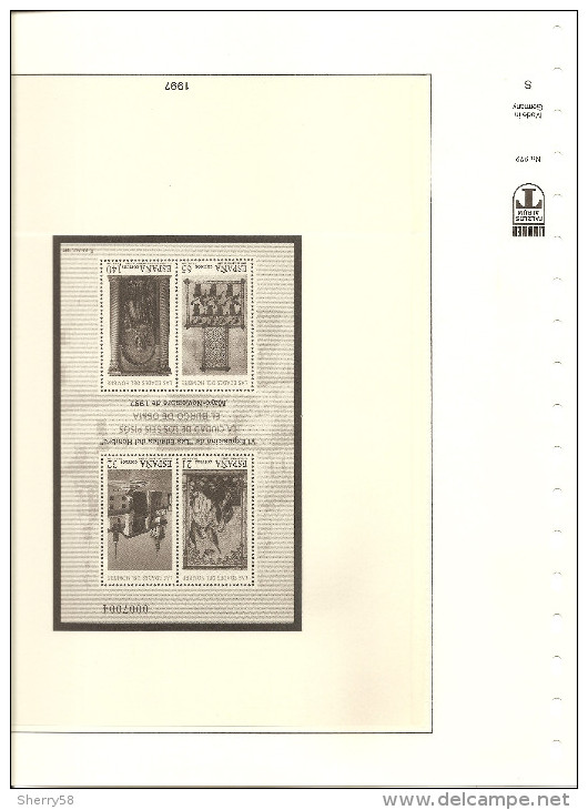 1997-HOJAS ÁLBUM LINDNER (2) PRUEBAS OFICIALES AÑO 1997 ED. 62 A 64 - SIN PRUEBAS- VER FOTOS PARCIALES - Essais & Réimpressions
